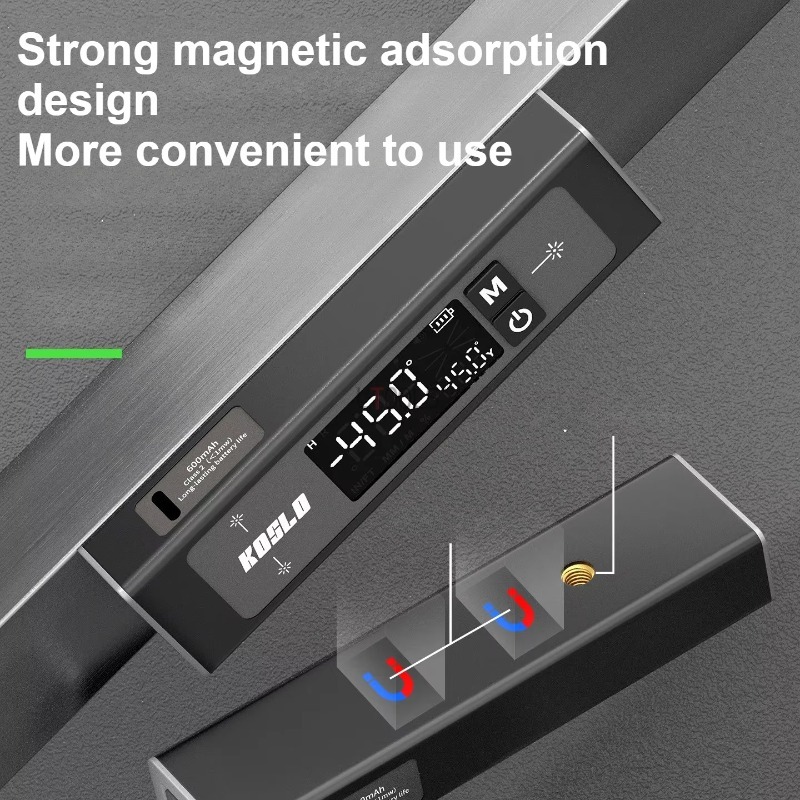 Industrial Laser Alignment Tool - Dualer Laser-Digital-Neigungsmesser, tragbarer elektronischer Winkelmesser, Laser-Nivelliergerät,