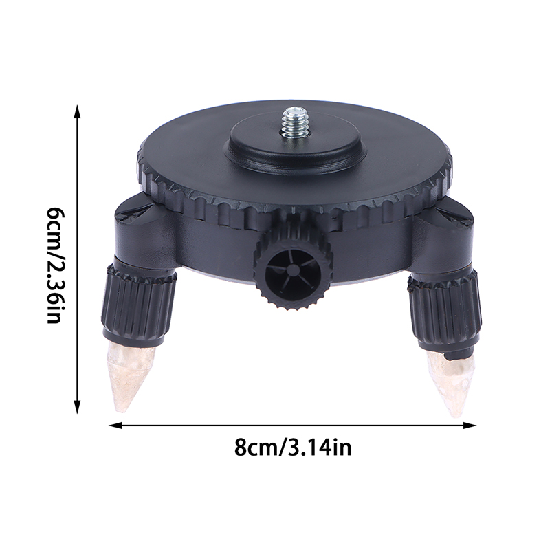Industrial Laser Alignment Tool - 360-Grad-Drehbare Basislaseradapter-Stativhalterung mit 1/4-Zoll-Schnittstelle für Präzisionslaser-Nivelliergeräte